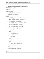 Ứng dụng kiểu xâu trong phép toán với số nguyên lớn