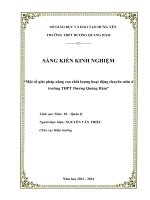 SKKN Một số giải pháp nâng cao chất lượng hoạt động chuyên môn ở trường THPT Dương Quảng Hàm