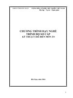 CHƯƠNG TRÌNH SƠ CẤP CHẾ BIẾN MÓN ĂN (1)