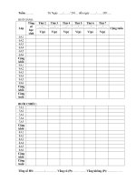 sổ theo dõi sĩ sốsổ theo dõi sĩ số