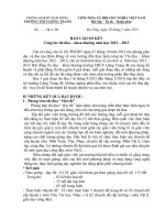 SƠ KẾT CÔNG TÁC THI ĐUA NĂM HỌC 2012  2013