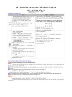 DE CUONG MON HOA ON THI THPTQG 2017