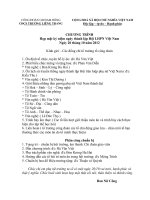 CHƯƠNG TRÌNH HỌP MẶT 2010