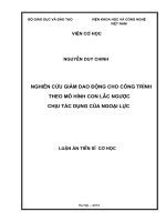 Nghiên cứu giảm dao động cho công trình theo mô hình con lắc ngược chịu tác dụng của ngoại lực