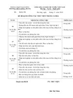 Kế hoạch thư viện tháng 12 năm 2016