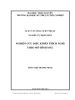 Nghiên cứu điều khiển thích nghi theo mô hình mẫu