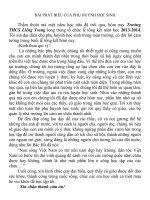 bài phát biểu của học sinh trong lễ TK