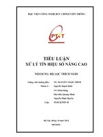 bộ lọc thích nghi (Adaptive filter)