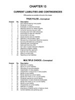 Test bank intermediate accounting 14e by kieso chapter 13 
