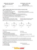 Đề kiểm tra 45 phút học kì 2 môn Vật lý lớp 7 trường THCS Bồ Lý, Tam Đảo năm 2015  2016 