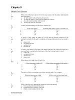 Test bank with answers for auditing and assurance services 13e by arens chapter 8 