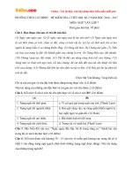 Đề kiểm tra 1 tiết học kì 2 môn Ngữ văn lớp 7 trường THCS Cát Bình, Nghệ An năm học 2016  2017 