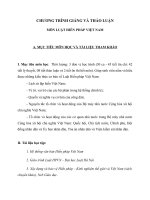 Đề cương giảng dạy môn Luật Hiến pháp Việt Nam