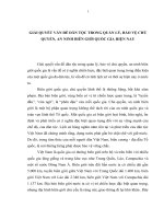 TÀI LIỆU THAM KHẢO   GIẢI QUYẾT vấn đề dân tộc TRONG bảo vệ CHỦ QUYỀN AN NINH BIÊN GIỚI QUỐC GIA ở nước TA HIỆN NAY