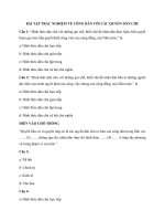 Bài tập trắc nghiệm môn giáo dục công dân lớp 12 công dân với các quyền dân chủ 