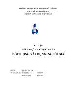 Xây dụng thực đơn cho người già