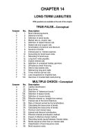 Test bank intermediate accounting 14e by kieso chapter 14 