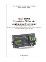 GIÁO TRÌNH   PLC cơ bản