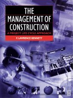 The management of construction   a project lifecycle approach(afn afg)