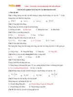 cau hoi trac nghiem dia ly lop 10 cac dinh luat bao toan