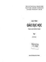 Giáo trình giáo dục học tập 1 (dành cho sinh viên đại học sư phạm) 