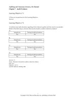 Test bank with answers for auditing and assurance services 14e by alvin a arens and randal j elder chapter 7 