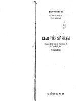 Giao tiếp sư phạm (giáo trình đào tạo giáo viên trung học cơ sở hệ cao đẳng sư phạm) 