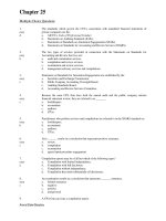 Test bank with answers for auditing and assurance services 13e by arens chapter 25 