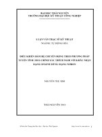 Điều khiển bám hệ chuyển động theo phương pháp tuyến tính hóa chính xác thích nghi với khâu nhận dạng online dùng mạng Nơron