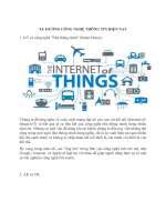 Xu Hướng Tiêu Dùng Công Nghệ Thông Tin Ngày Nay