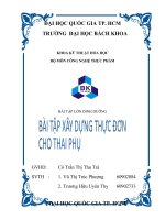 Xây dụng thực đơn cho phụ nữ mang thai