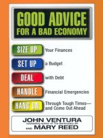 Good advice for a bad economy