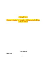 Phương pháp dạy kỹ năng đọc có hiệu quả môn Tiếng Anh cấp THCS