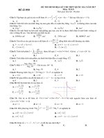 ĐỀ ÔN THI THPT QG MÔN TOÁN CÓ ĐÁP ÁN