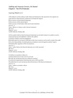 Test bank with answers for auditing and assurance services 14e by alvin a arens and randal j elder chapter 6 