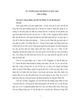 TÀI LIỆU THAM KHẢO  HỎI ĐÁP TƯỞNG hồ CHÍ MINH VỀ DÂN TỘC