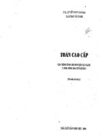Toán cao cấp (giáo trình dành cho sinh viên các ngành y, sinh, nông lâm, thổ nhưỡng) 