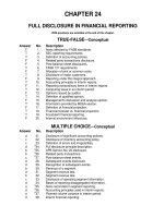 Test bank with answers for intermediate accounting 13e by kieso chapter 24 