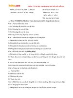 Đề thi giữa học kì 2 môn Vật lý lớp 7 trường THCS Lê Hồng Phong, Đăk Lăk năm học 2015  2016