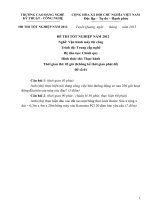 ĐỀ THI TỐT NGHIỆP THỰC HÀNH MÁY