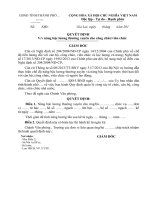 Quyết định nâng lương