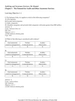 Test bank with answers for auditing and assurance services 14e by alvin a arens and randal j elder chapter 1 