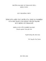 Tính nửa liên tục dưới của ánh xạ nghiệm của bài toán cân bằng véctơ mạnh suy rộng có tham số 