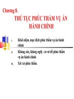 Chương 8  THU TUC PHUC THAM VAHC