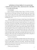 Tiểu luận về hoạt động quản lý tổ chuyên môn