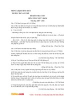 Đề kiểm tra 45 phút học kì 2 môn Tiếng Việt lớp 7 trường THCS An Thới, Bình Thủy năm 2015  2016 