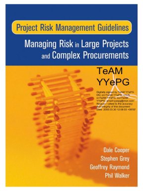 Project risk management guidelines by cooper