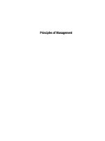 Principles of management