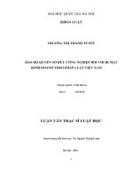 Bảo hộ quyền sở hữu công nghiệp đối với bí mật kinh doanh theo quy định của pháp luật Việt Nam