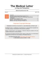 The medical letter on drugs and therapeutics april 27 2015
